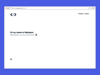 Sasheem portfolio website